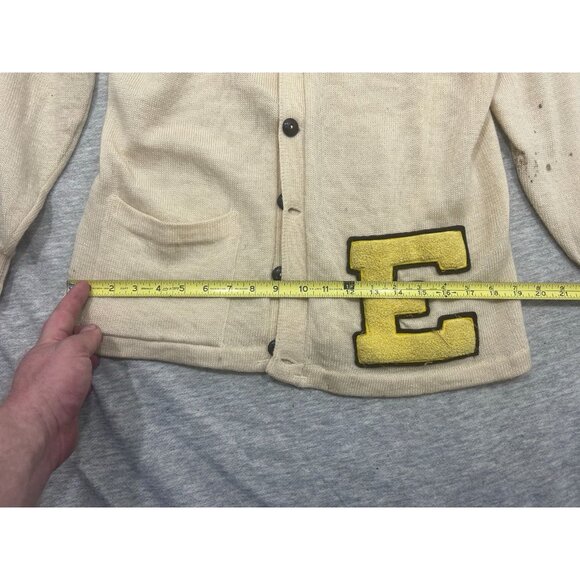 Sweater Shoppe Cardigan Sweaters Men's Size Medium Long Sleeve Tan - Picture 8 of 11